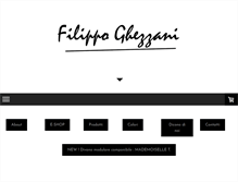 Tablet Screenshot of filippoghezzani.com